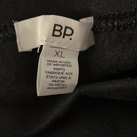 BP. Nordstrom Unisex Black Fleece Crewneck Sweatshirt Size XL - Picture 4 of 5